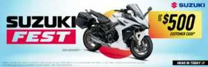 Read more about the article Suzuki Fest – $500 Customer Cash – Cruiser/V-Twin