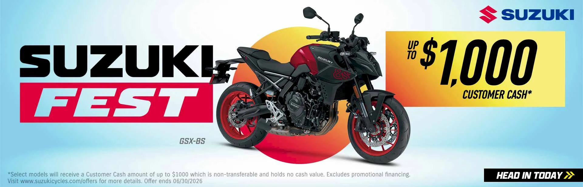 You are currently viewing Suzuki Fest – $1,000 Customer Cash – Street Bikes