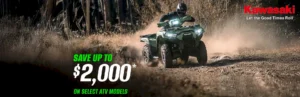 Read more about the article SAVE UP TO $2,000* ON SELECT ATV MODELS – Good Times Start with Great Deals – ATV
