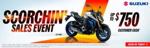 Read more about the article SCORCHIN’ SALES EVENT – GSX-S1000 – Dirt Bikes